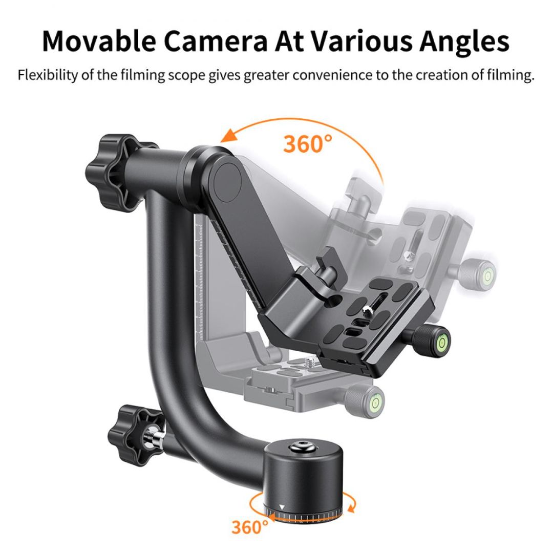 K&F Concept Aluminum Panoramic Gimbal Head KF31.052 - 4